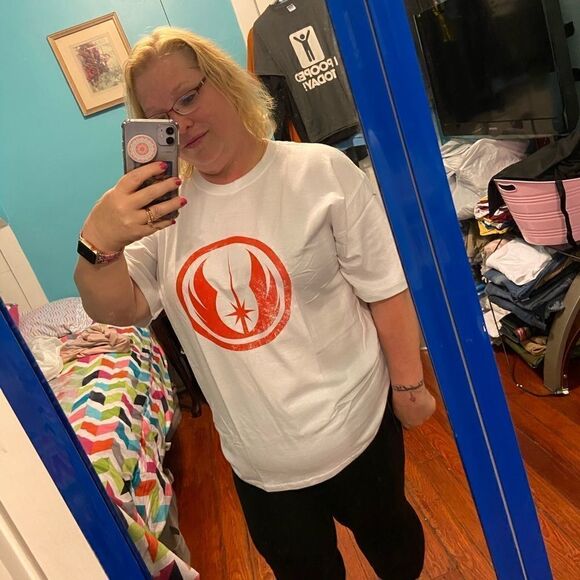 Star Wars Empire Emblem Falcon T-shirt XL Gray/Red - Picture 14 of 14